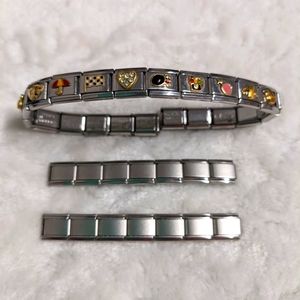 Zoppini | Jewelry | Vintage Zoppini Italian Charm Bracelet With Plain Charms Also See | Poshmark